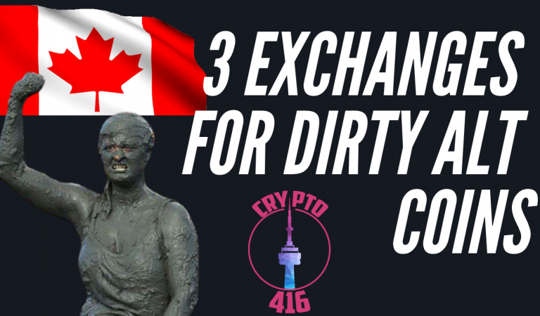 Top 3 Exchanges for Dirty Altcoins in Canada